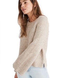 Madewell Women's Cream Crew Neck Sweater